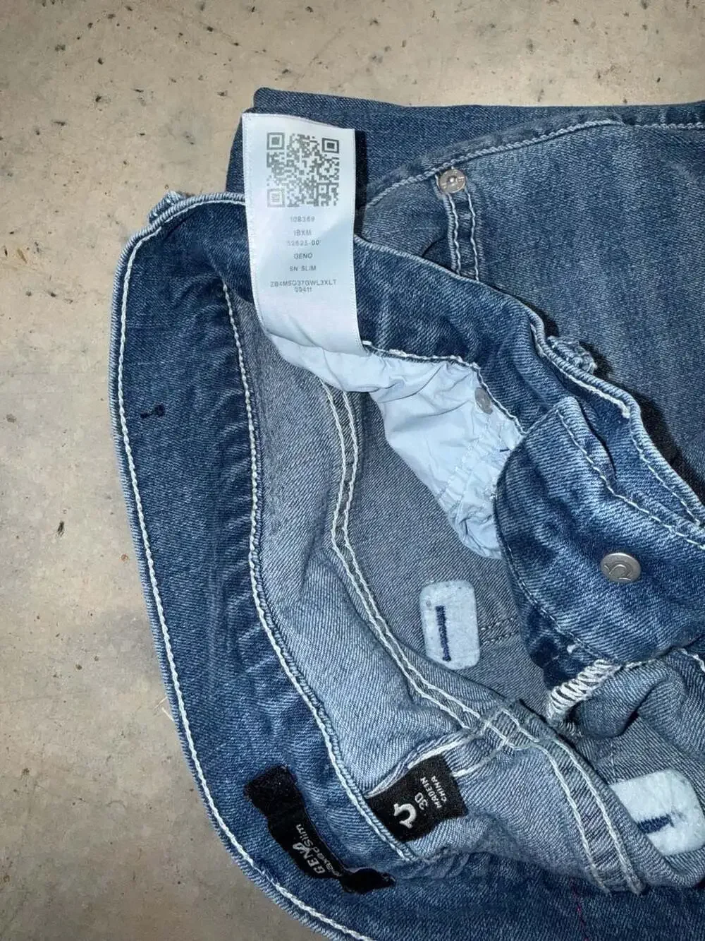 True Religion Ricky Relaxed Straight Men's Jeans Size 30 Dark Wash
